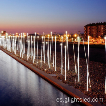 Paisaje decorativo jardín de césped IP65 Fibra óptica impermeable al aire libre Luz óptica